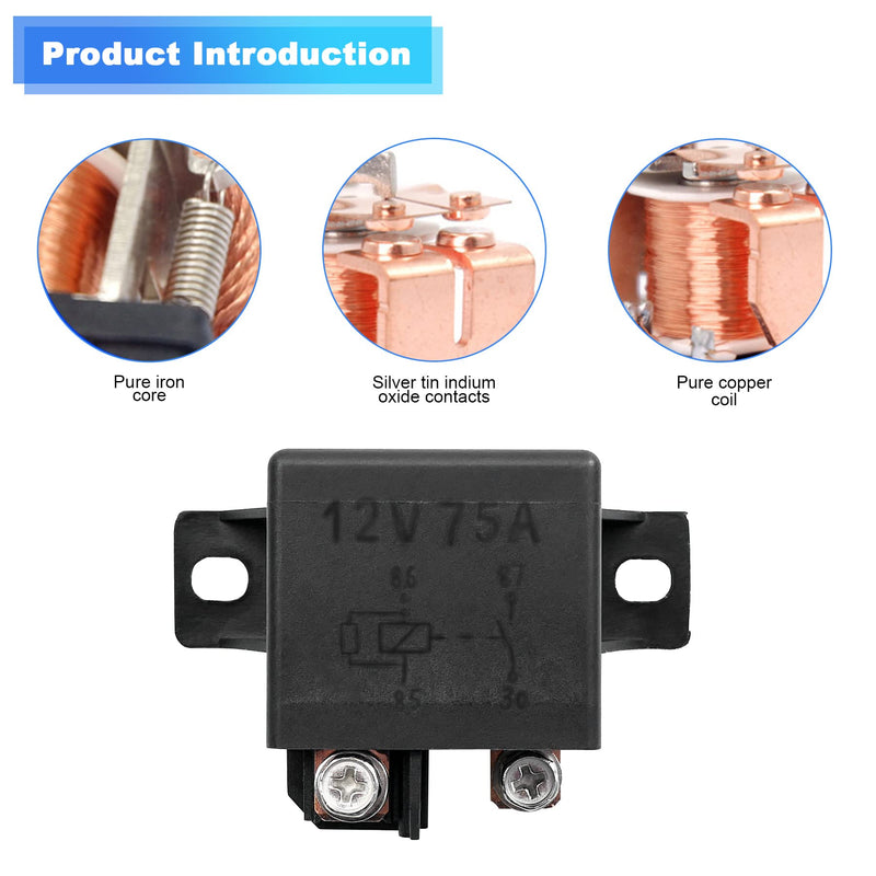[Australia - AusPower] - 0332002168 Normal Open Power Relays 12V 75A Fits for Bosch Starter Relay Replace V23232-D0001-X001 