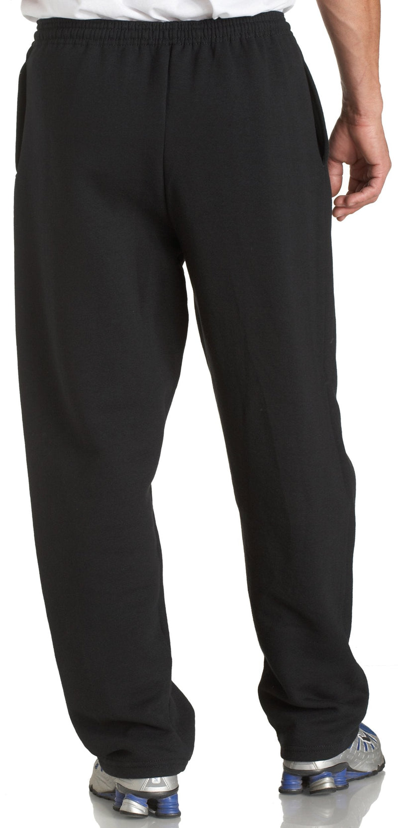 [Australia - AusPower] - Russell Athletic Men's Dri-Power Open Bottom Sweatpants with Pockets XX-Large Black 