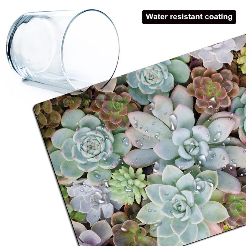 [Australia - AusPower] - Cyanbone Small Mouse Pad Cute, Mini Mouse Pads for Wireless Mouse and Laptop, Travel Mousepad with Designs - Pretty Succulent, Portable Mousepads - 5.5 x 7 in, Computer Accessories for Women Small - 5.5"x7" Pretty Succulents 