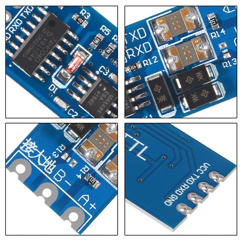 [Australia - AusPower] - ACEIRMC 10pcs TTL to RS485 485 to Serial UART Level Reciprocal Hardware Automatic Flow Control UART to RS485 Converter RS485 to TTL 