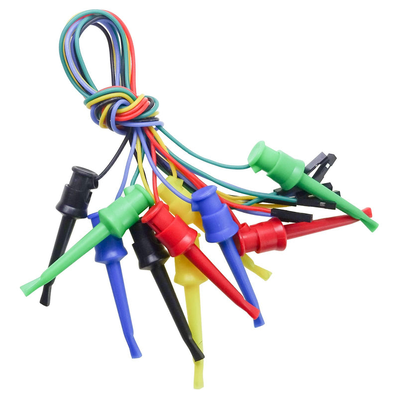 [Australia - AusPower] - Goupchn Test Hooks to Breadboard Female Jumper Wires Soft Flexible Silicone Test Leads for Electrical Testing P1535 