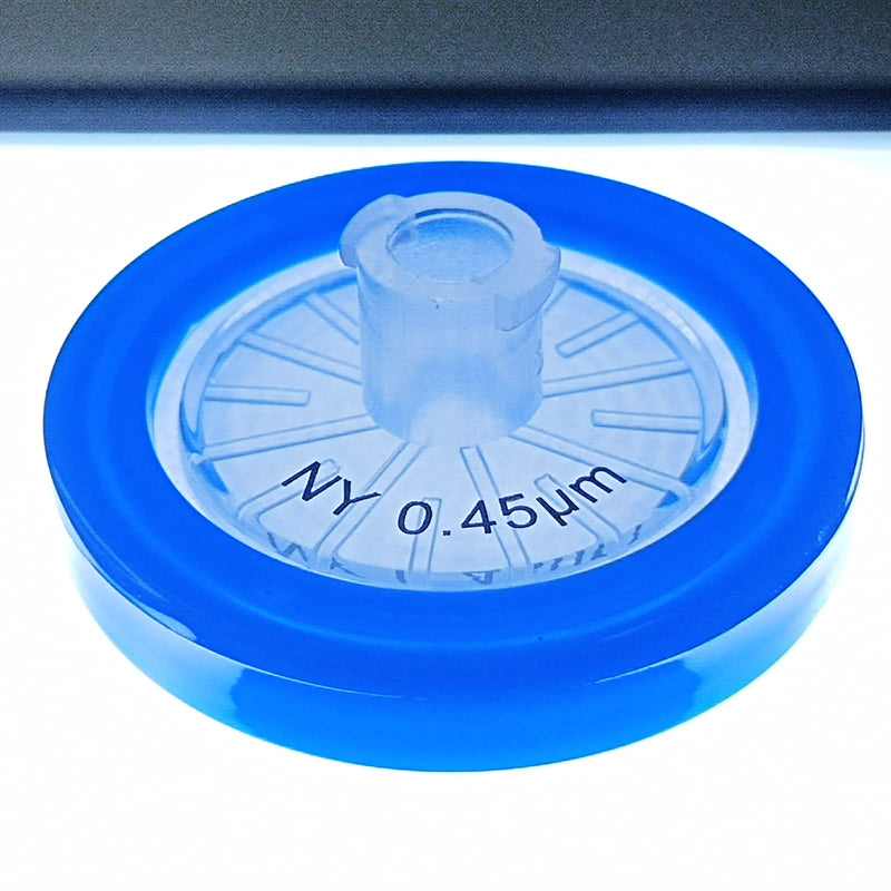 [Australia - AusPower] - Biocomma Syringe Filters Nylon 25mm Diameter 0.45um Pore Size Non Sterile Pack of 100 