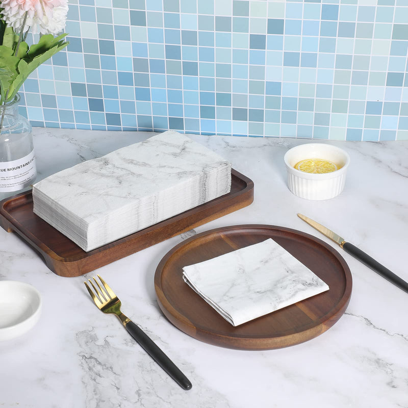 [Australia - AusPower] - Zonon 50 Pieces Marble Guest Napkins Disposable Hand Towels for Bathroom Paper Hand Towels Rustic Baby Shower Napkins Marbleized Guest Towels Dinner Napkins for Room Wedding 