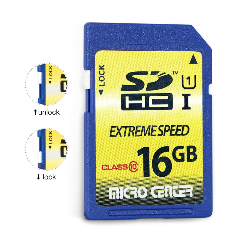 [Australia - AusPower] - 16GB Class 10 SDHC Flash Memory Card Full Size SD Card USH-I U1 Trail Camera Memory Card by Micro Center (5 Pack) 16GB x 5 
