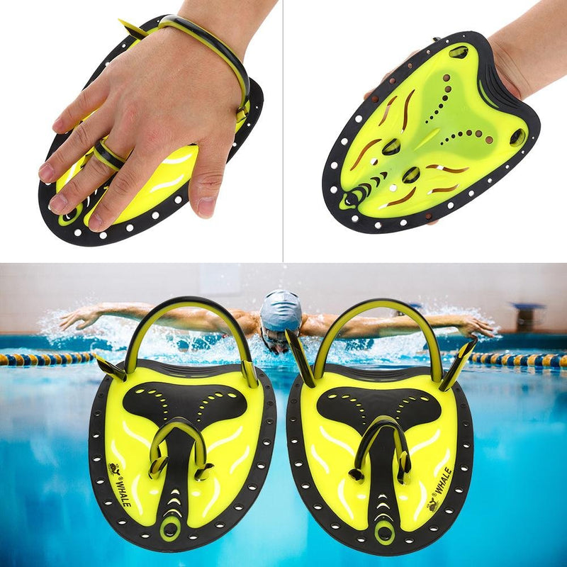 [Australia - AusPower] - Swim Fin, Adjustable Kids Flippers for Swimming, Professional Swim Hand Paddles Swimming Fins Training Hand Fins Flippers Flat Paddles Swim Flippers for Kids Children Men Women 