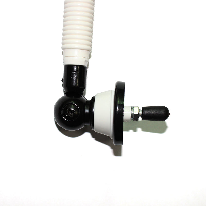 [Australia - AusPower] - Herdio Waterproof Marine Antenna Rubber Duck Dipole Flexible Mast FM AM Antenna for Boat Radio Car ATV UTV RZR SPA White 