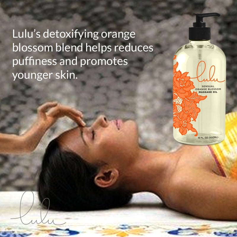 [Australia - AusPower] - Lulu Orange Blossom Massage Oil. with Jojoba and Essential Oils. for Massaging 16 Ounce. 