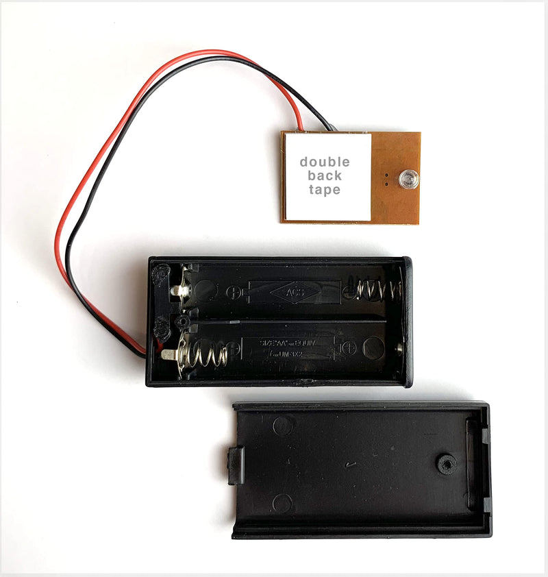 [Australia - AusPower] - Blue Charm Fake Car Alarm, 1.5 Year Continuous Usage Battery Life, Red Blinking LED Light with Pre-Wired Battery Holder, (2xAA Batteries not Included) 