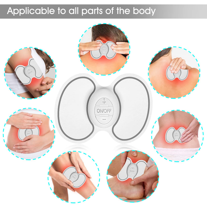 [Australia - AusPower] - OSITO TENS Unit Muscle Stimulator EMS Massage Machine (FSA HSA Approved Product) Rechargeable Mini Pain Relief Therapy Device Wireless Electric Pulse Massager for Neck Shoulder Back 