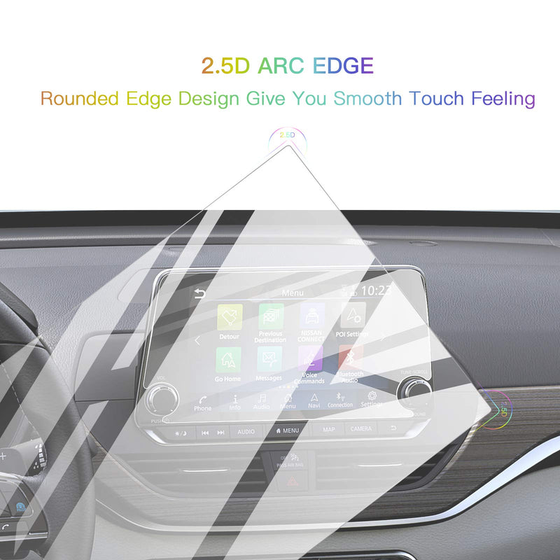 [Australia - AusPower] - Screen Protector Foils for 2021 Nissan Rogue S SL SV 8In Navigation Display Tempered Glass 9H Hardness Anti Glare & Scratch HD Clear LCD GPS Touch Screen Protective Film (8In) 