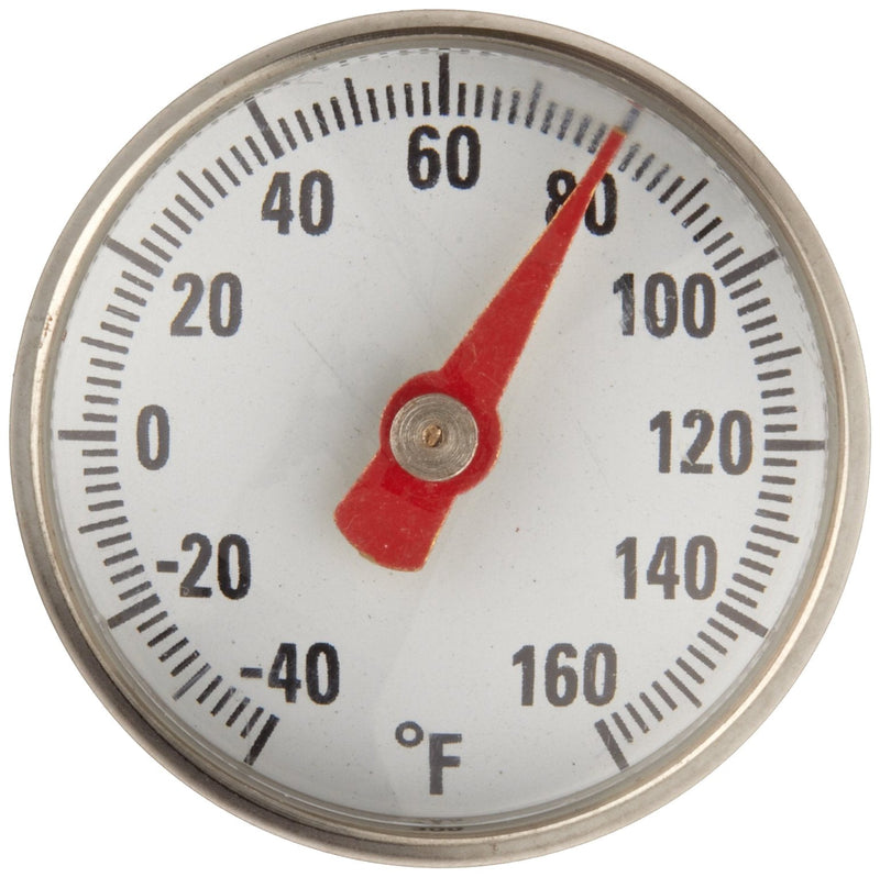 [Australia - AusPower] - Supco ST01 Stainless Steel Pocket Dial Thermometer, 5" Stem, 1" Dial, -40 to 160 Degrees F 