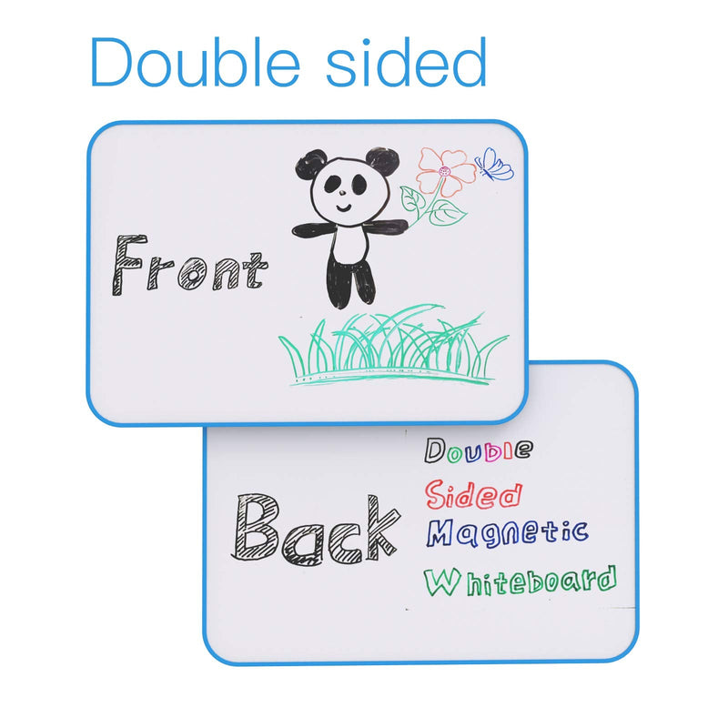 [Australia - AusPower] - Small Whiteboard, Dry Erase Board with Magnetic Markers, Small Dry Erase Board for Kids, Double Sided Whiteboard for Home Office & School Supplies 