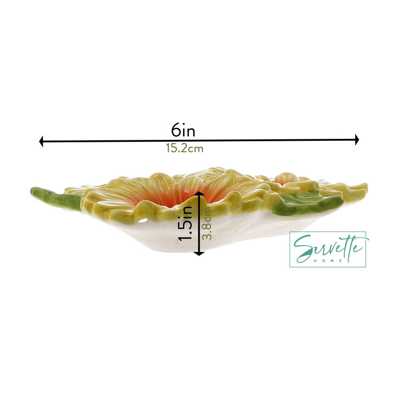 [Australia - AusPower] - Three Section Snack Dish Sunflower Condiment Dish 