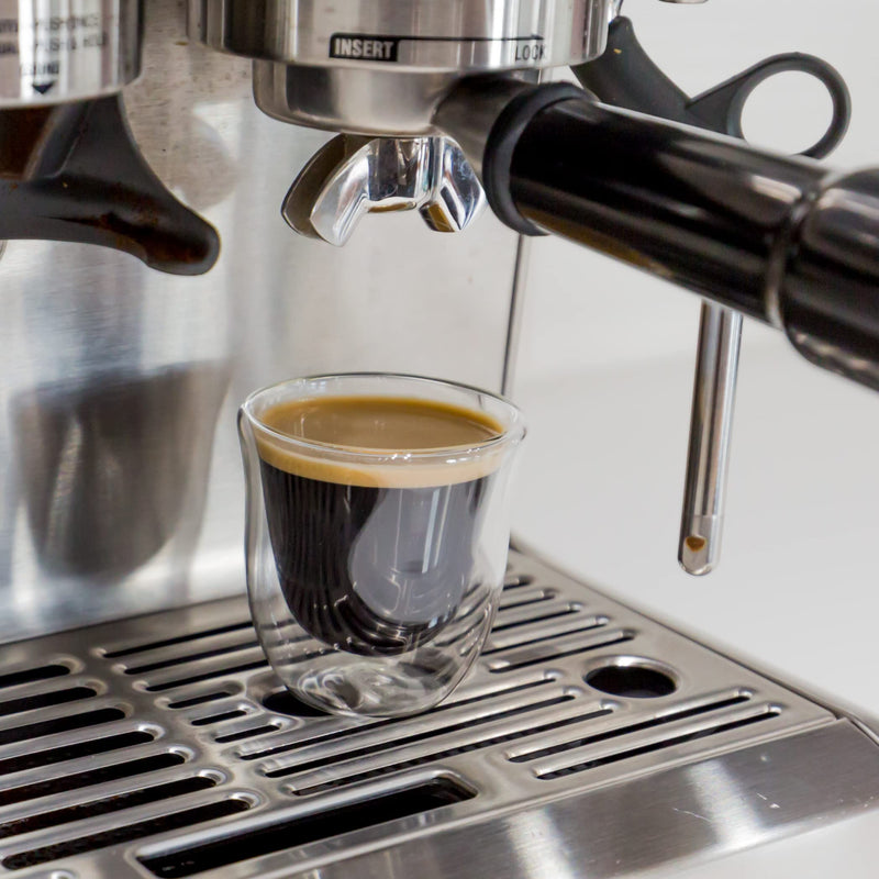 [Australia - AusPower] - Youngever 4 Pack Espresso Cups, Double Wall Thermo Insulated Espresso Cups, Glass Coffee Cups, 2.8 Ounce 