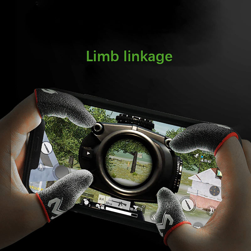 [Australia - AusPower] - LICHIFIT Mobile Games Thumbs Gloves Sweat-Proof Finger Sleeve Fingertip Cover for PUBG Smartphone Game 