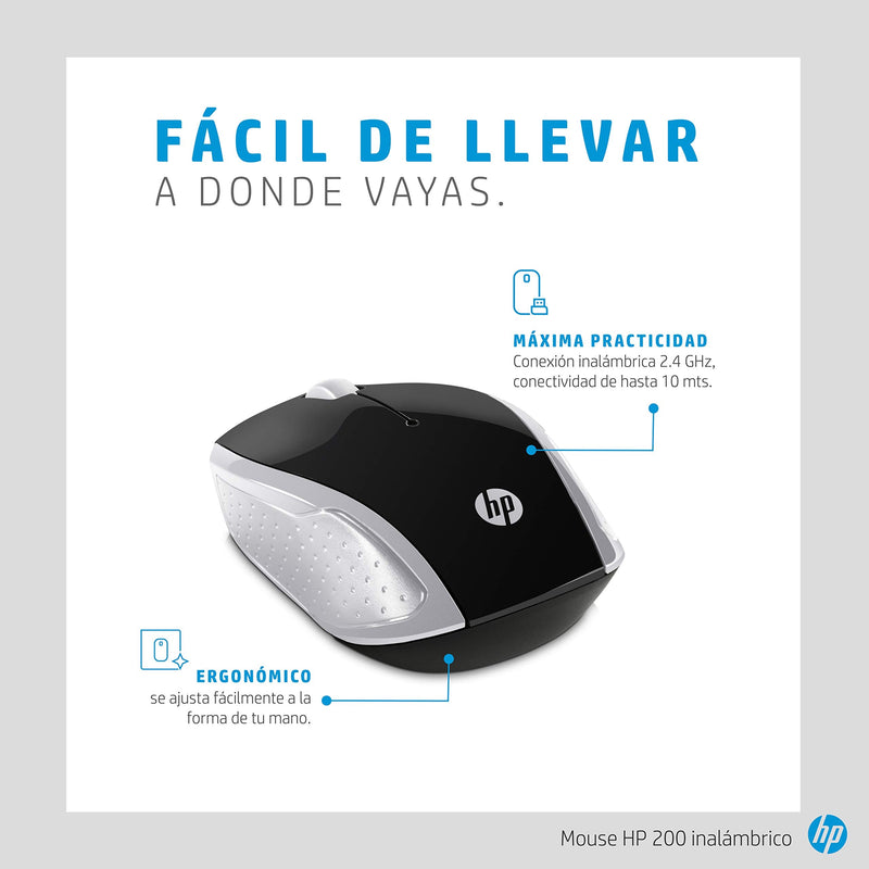 [Australia - AusPower] - HP Wireless Mouse 200 (Black/Silver, 2HU84AA) 