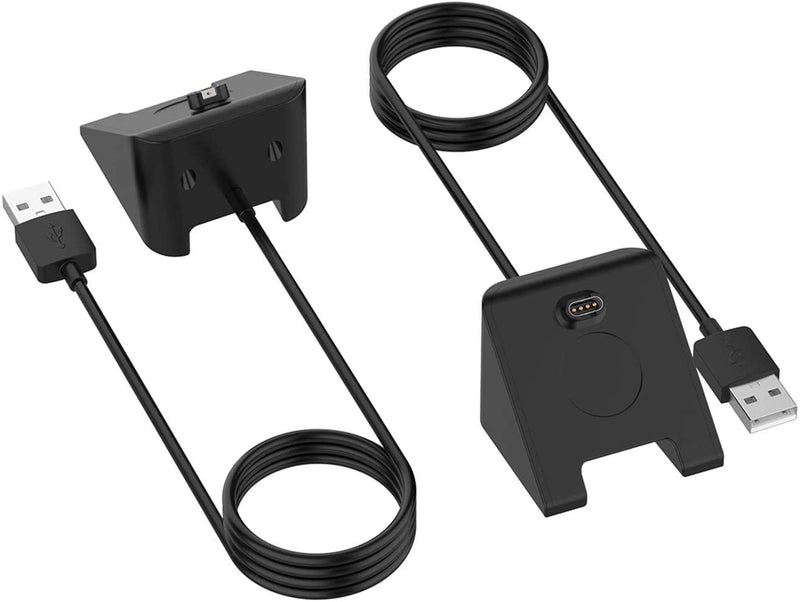 [Australia - AusPower] - Venu Sq Charger, Youkei Replacement Charger Charging Cradle Dock Compatible for Garmin Venu Sq/Venu 2 / Venu 2S /Fenix 7/ Fenix 7S / Fenix 7X / Gar min EPIX gen 2 / Venu 2 Plus Smartwatch (Black) Black 