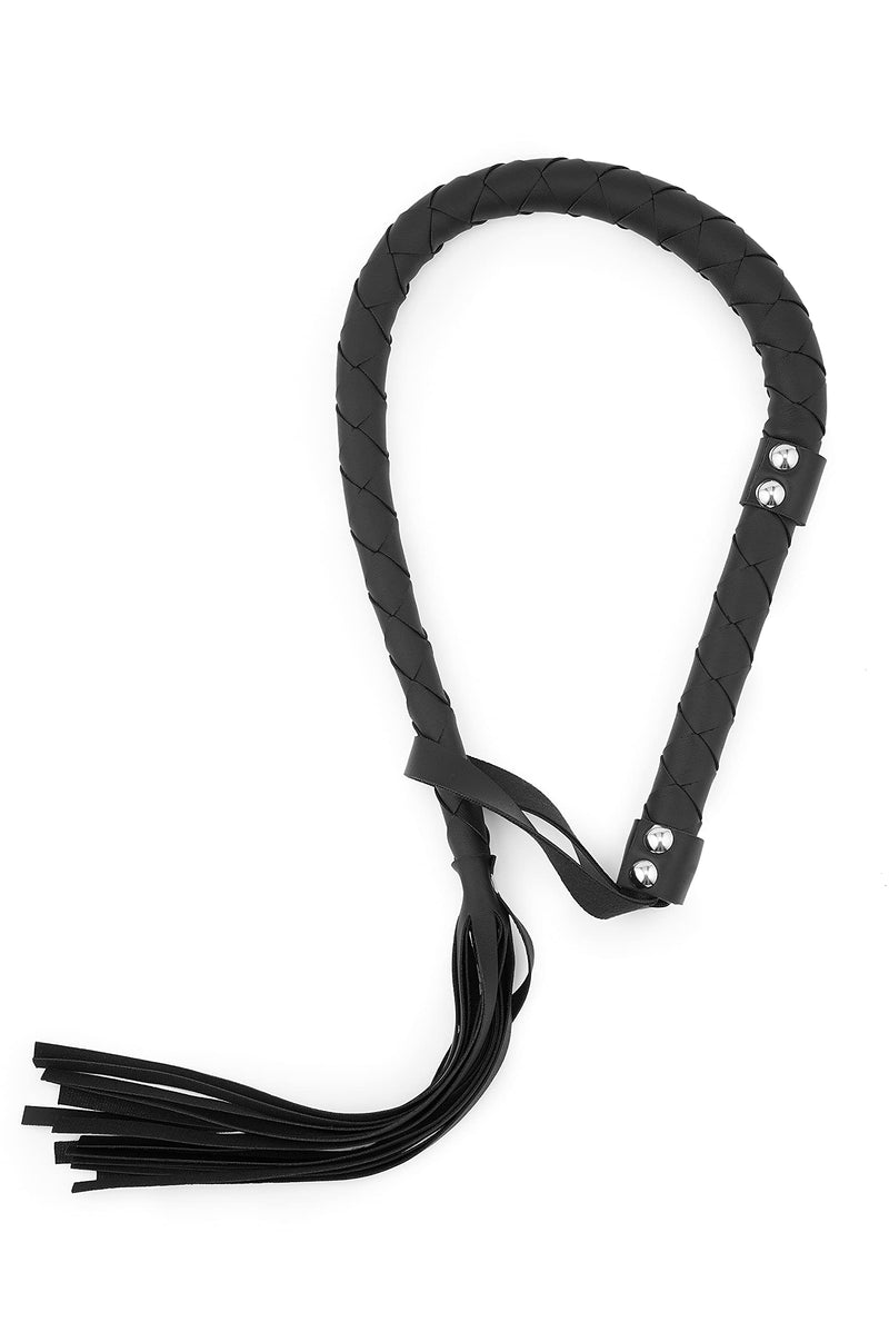 [Australia - AusPower] - Leather Crop 33" Whip, Black Riding Whip, Horses Crops, Leather Riding Crop, Leather Horse Whip, Whip for Horses, Horse Whips 