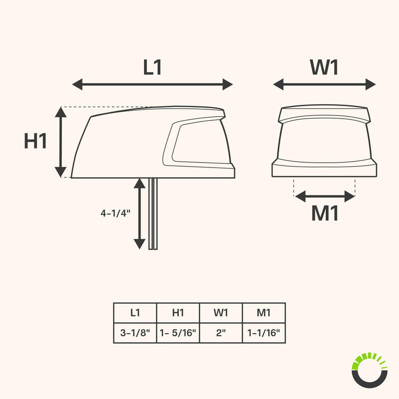 [Australia - AusPower] - Red Green LED Marine Navigation Bow Light for Boats [USCG ABYC A-16 2NM][IP67 Waterproof][Chrome & ABS] 2 Nautical Mile Visibility Bicolor Navigation Boat Light for Pontoon Yacht Fishing Boat 