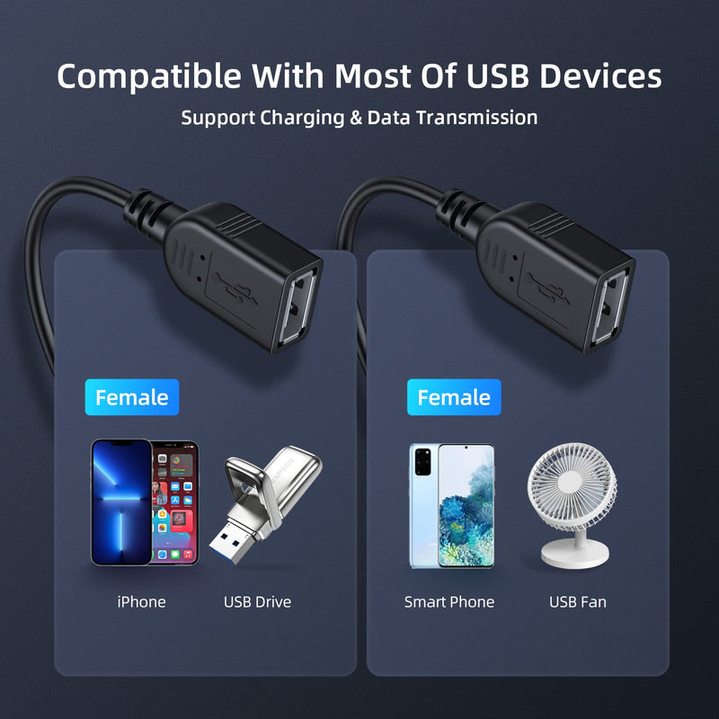 [Australia - AusPower] - USB 2.0 A Male to 2 Dual USB Female Jack Y Splitter Hub Power Cord Extension Adapter Cable 