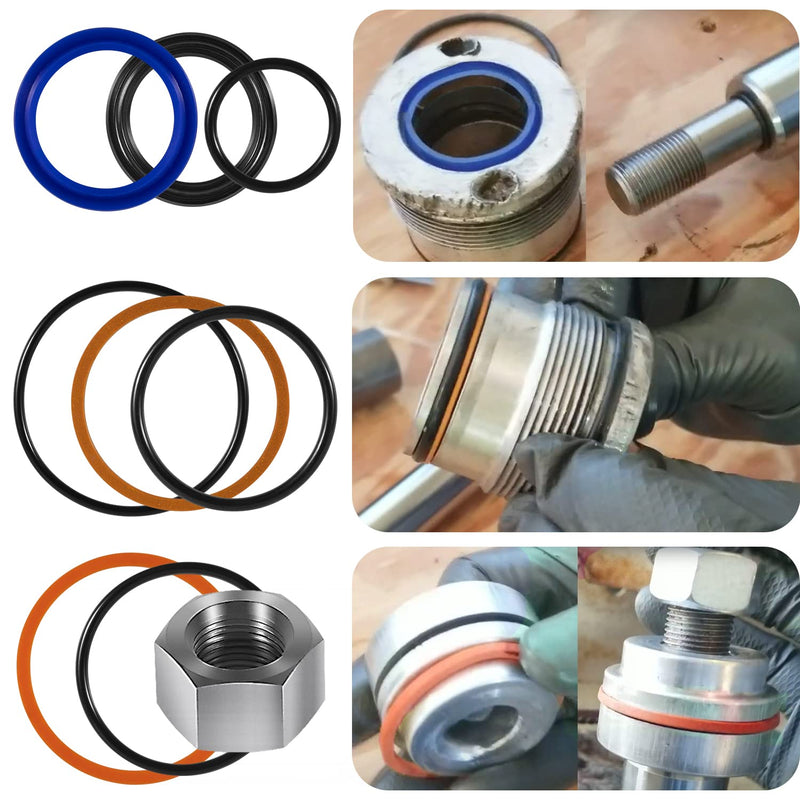 [Australia - AusPower] - 6803329/7137769 Hydraulic Lift Cylinder Seals Kit Fits for Bobcat 444, 500, 520, 530, 533, 540, 542B, 643, 731, 743 etc 