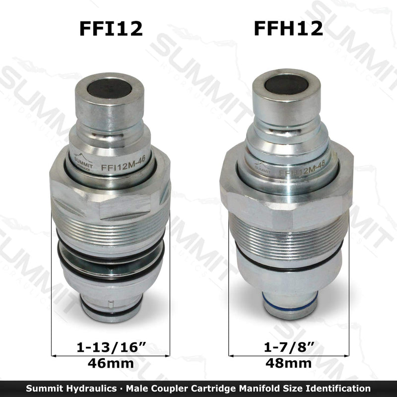 [Australia - AusPower] - Direct Aftermarket Replacement Bobcat 6679837 Hydraulic Male Flat Face Quick Coupler Skid Steer Cartridge Manifold 