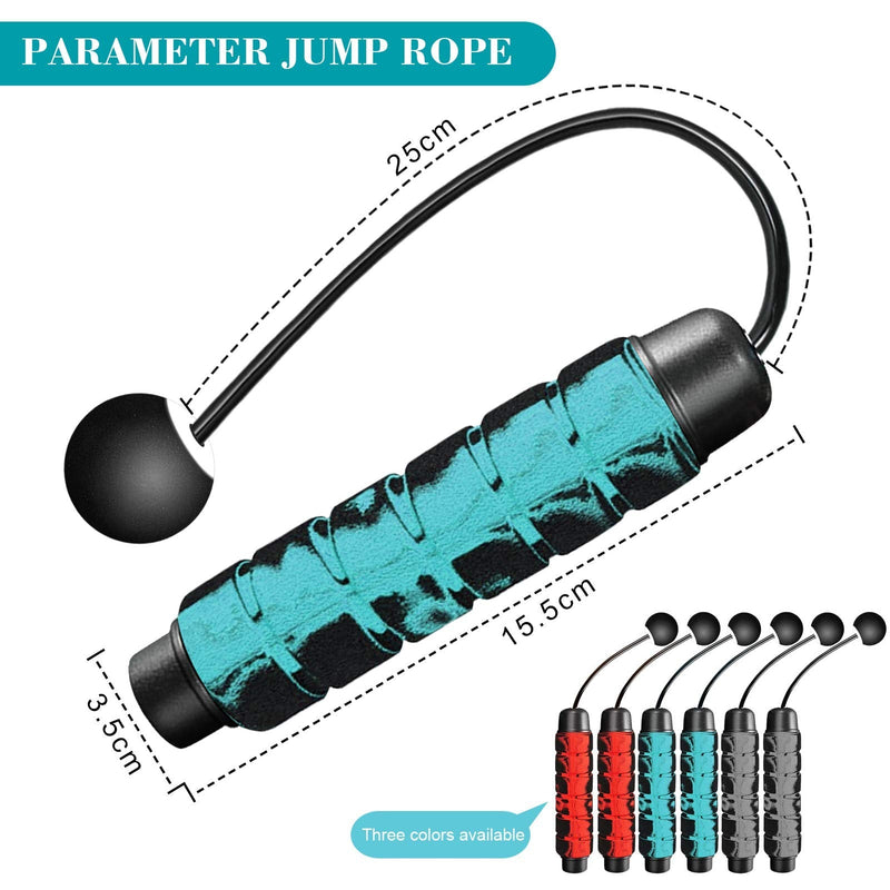 [Australia - AusPower] - Redify Weighted Cordless Jump Rope for Fitness[Suitable for Different Ages and Levels] Ropeless Jump Rope for Boxing MMA WOD Training, BOD Rope Beachbody MBF,High Speed Rope Skipping for Narrow Space 