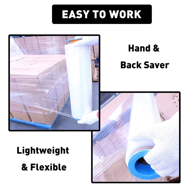 [Australia - AusPower] - OVOV 3 Pairs Hand Dispenser for Stretch Film,Shrink Wrapping Dispenser Fit for Dia 3” Plastic Hand Saver for Warping All Furniture for Moving (Blue) 6pcs Blue 