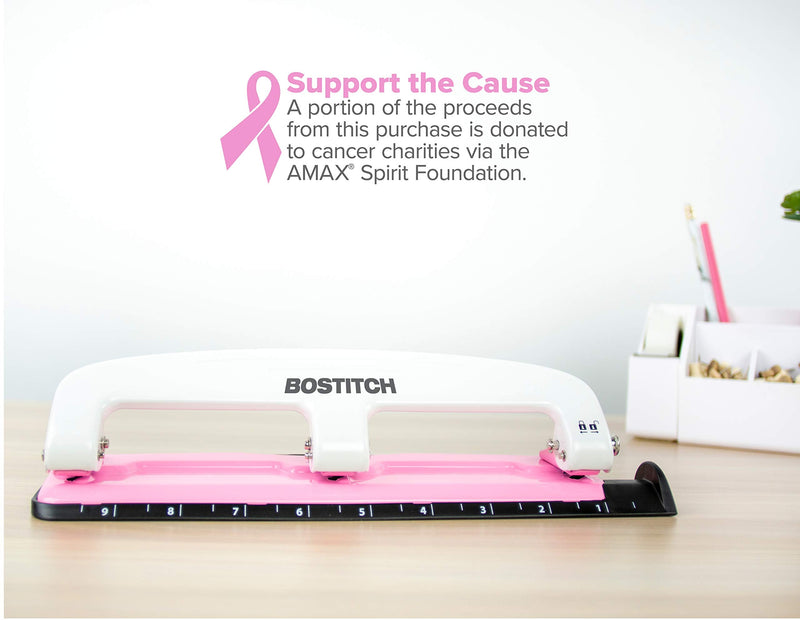 [Australia - AusPower] - Bostitch EZ Squeeze INCourage 12 Three-Hole Punch, No Jam Technology, AMAX Spirit Foundation 