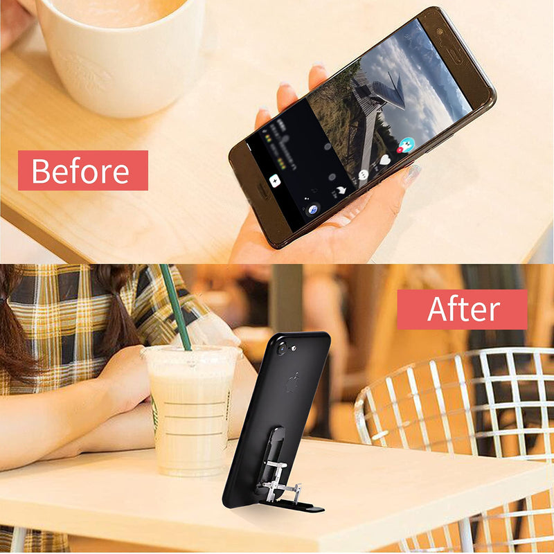 [Australia - AusPower] - Phone Kickstand, Cellphone Stand, Angle Adjustable, Black 