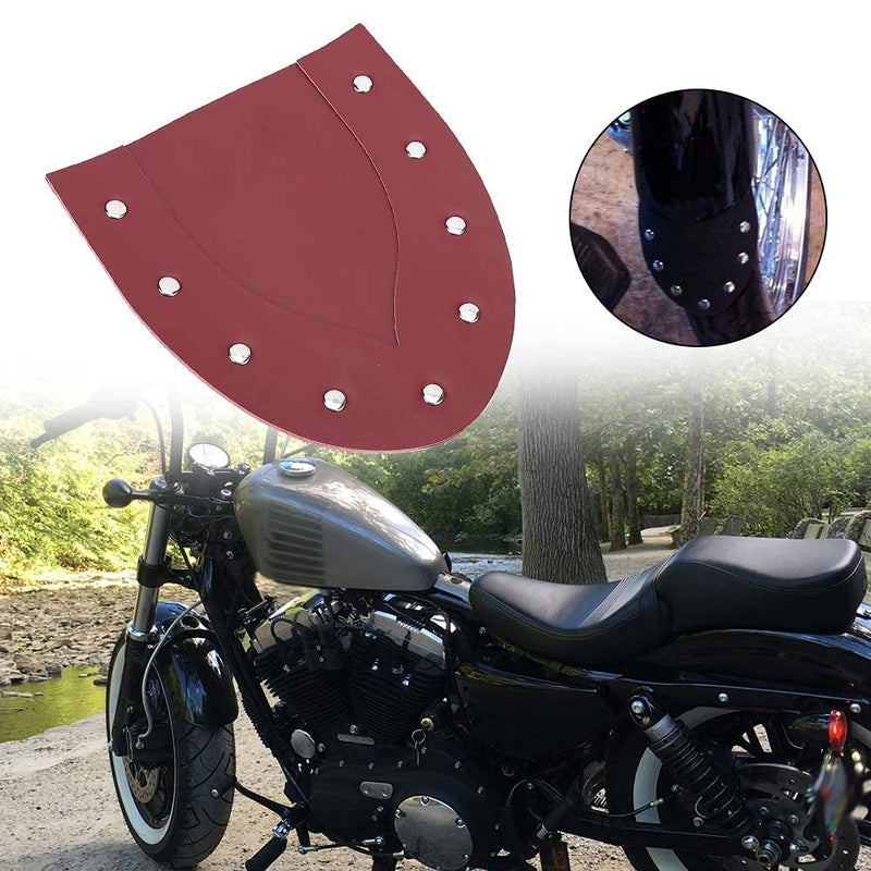 [Australia - AusPower] - Qiilu Motorcycle Fender Mud Flap, Stable Motorcycle Modification Mudguard Cover Front Fender Mud Flap Accessories to Protect Your Tires (Red) 