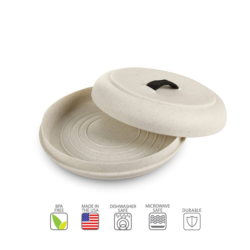 [Australia - AusPower] - Dexas Microwavable Tortilla Warmer, Extra Large, Natural Oat Color,507-51WP 