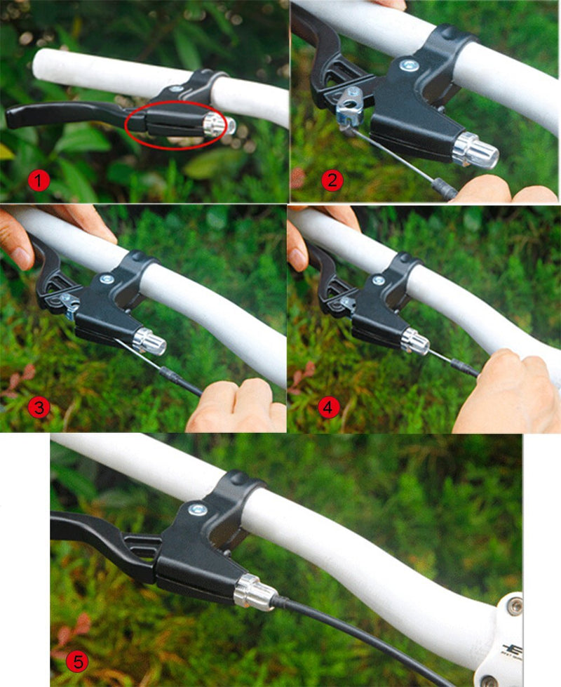[Australia - AusPower] - BicycleStore® 1 Pair Universal Aluminum Alloy Bicycle Brake Handle Mountain Road Bike Brake Lever Diameter 22mm(Black) Black 