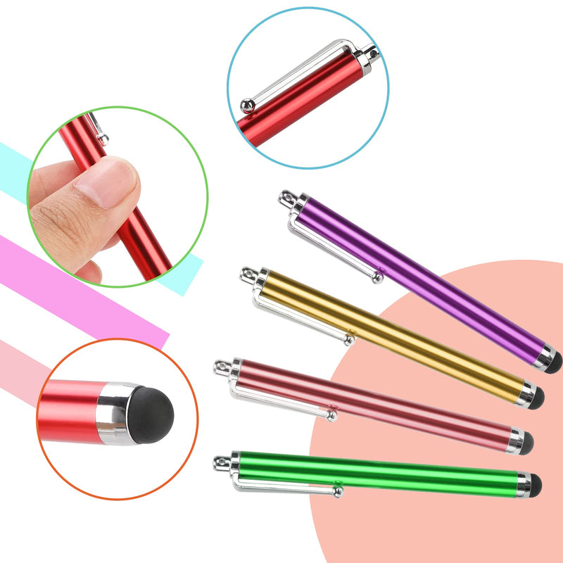 [Australia - AusPower] - OOTSR 22 Short Styluses for Kindle Tablet Touch Device Screens, 4.5 inch 11 Color Touch Pen with Rubber Stylus Tip Smooth Compatible with Capacitive Touch Computer for Loss Prevention 