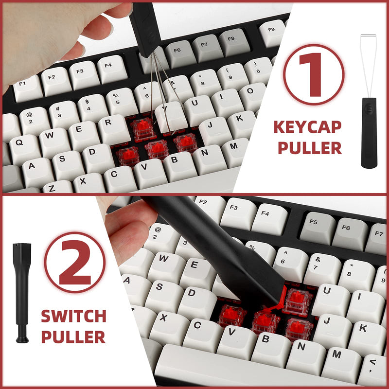 [Australia - AusPower] - RUNJRX Switch Puller and Keycap Puller for Custom Mechanical Keyboard Switches Fix Replacement DIY Tool 