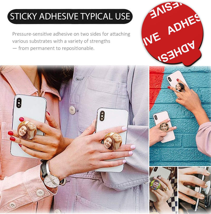 [Australia - AusPower] - Very High Bond Sticky Adhesive, AZXYI 9 Pack Adhesive Replacement for Socket Base, 1.4 inches Double Sided Sticker Tapes for Phone Collapsible Grip & Stand Base 