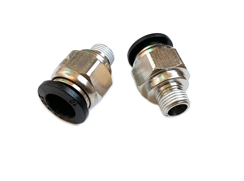 [Australia - AusPower] - 1/8" PT Male Thread 10mm Straight Pneumatic Push in Quick Fitting Connectors for PETF Tube 10Pcs 10mm 1/8" 