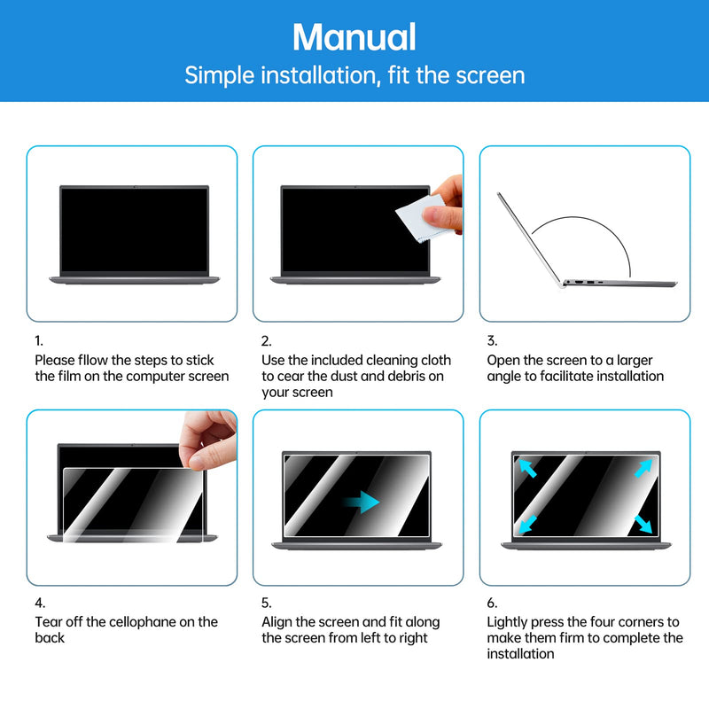 [Australia - AusPower] - 11.6inch Laptop Screen Protector, Tempered Glass Protector for HP/Dell/Sony/Gateway/Samsung/Lenovo/Acer/MSI/LG/Razer Blade 11.6 inch Aspect Ratio 16:9 Laptop, 9H Hardness, Fingerprint Resistant, Bubble Free 