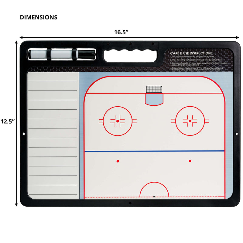 [Australia - AusPower] - Murray Sporting Goods Premium Coaches Clipboard | Double-Sided Dry Erase Marker Board for Basketball, Baseball, Soccer, Football, Hockey (Marker Included) 