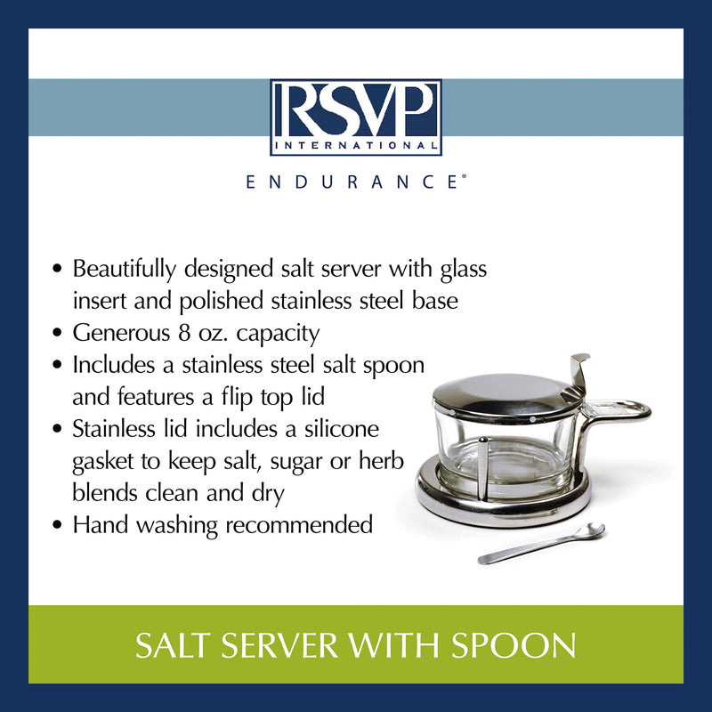 [Australia - AusPower] - RSVP Endurance Salt Server with Spoon 6" x 3.5" x 2.5" 