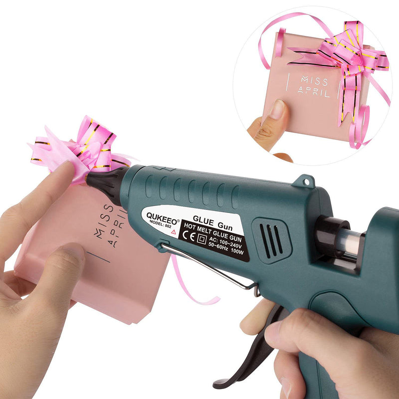 [Australia - AusPower] - Hot Glue Gun, QUKEEO-Q526 Full Size Glue Gun 100 Watts 