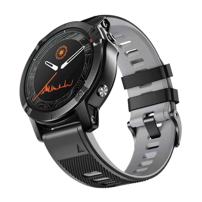 [Australia - AusPower] - NotoCity for Fenix 6 Band 22mm Width Soft Silicone Watch Strap for Fenix 7/Fenix 5/Fenix 5 Plus/Fenix 6/Fenix 6 Pro/Forerunner 935/Forerunner 945/Approach S60/Quatix 5 3 Pack 