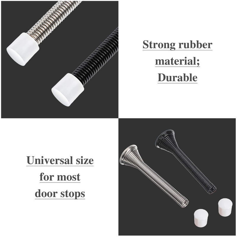 [Australia - AusPower] - Door Stop Bumper Tips 0.39 Inch Door Rubber Stop Bumper Replacement Stopper Tips Caps for Door and Wall Protection, White (20 Pieces) 20 