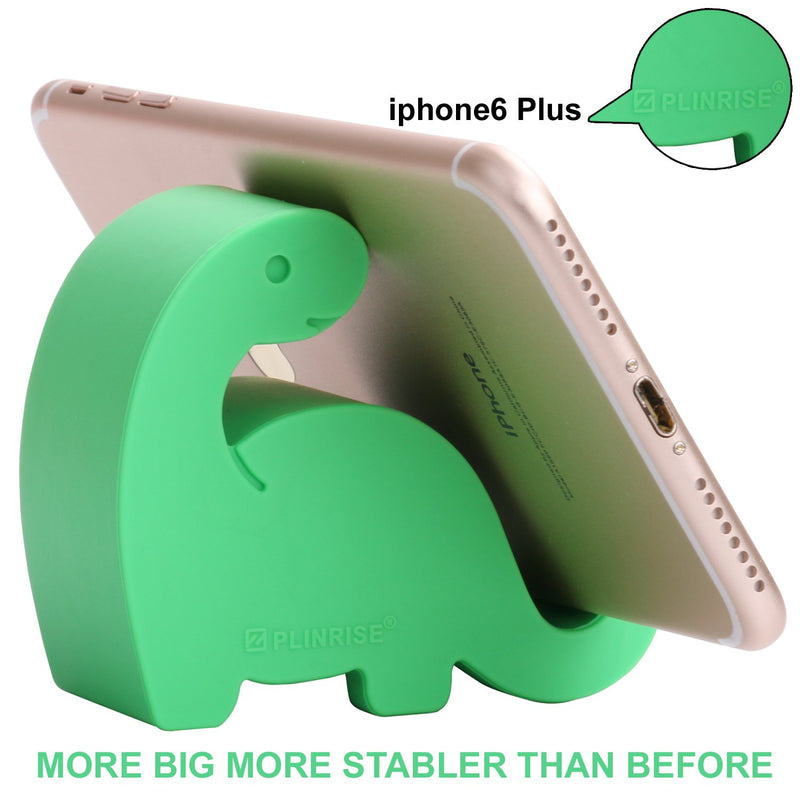 [Australia - AusPower] - Plinrise Animal Desk Phone Stand, Update Dinosaur Silicone Office Phone Holder, Creative Phone Tablet Stand Mounts, Size:1.3" X 3.1" X 2.8"(Green) Green 