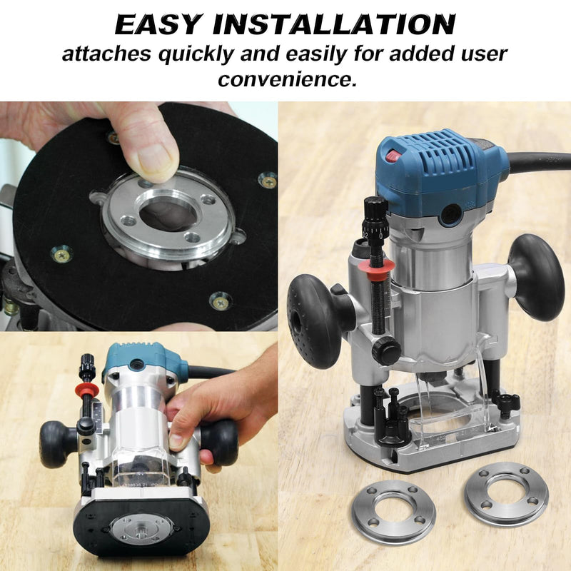 [Australia - AusPower] - for Makita 321492-3 Template Guide Adapter Compatible Whit Makita Router Templates 3606, 3608B, 3612B, 3612BR, 3620, M361ï¼ˆ2 PCSï¼‰ 