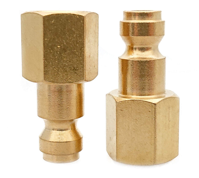 [Australia - AusPower] - T TANYA HARDWARE Coupler and Plug Kit (14 Piece), Automotive Type C, 1/4 in. NPT, Solid Brass Quick Connect Air Fittings Set 14 Piece 