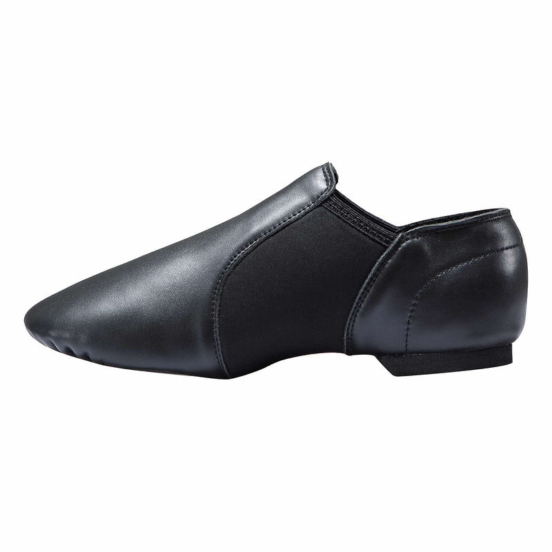 [Australia - AusPower] - Dynadans Women's Leather Upper Slip-on Jazz Shoe 4 Women/3.5 Men Black 