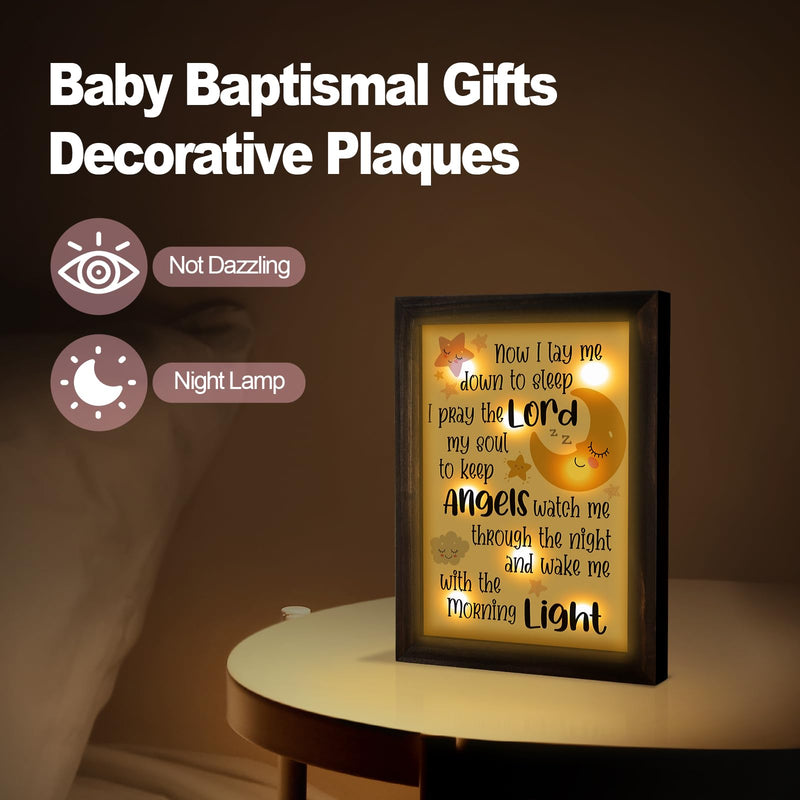 [Australia - AusPower] - THYGIFTREE Baptism Gifts for Girl Boy - Baby Baptism Gifts for Girl Boy, Baby Christening Gifts for Girls and Boy,Nursery Decor Night Light - Now I Lay Me Down to Sleep 