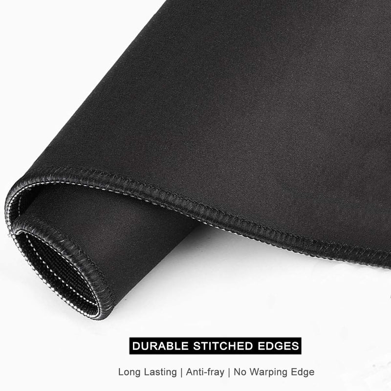 [Australia - AusPower] - Auhoahsil Mouse Pad, Funny Skull Design Anti-Slip Rubber Mousepad with Durable Stitched Edge for Gaming Office Laptop Computer Men Women Kids, Cute Custom Pattern, 9.8 x 7.9 in, Smile Skull Love You 