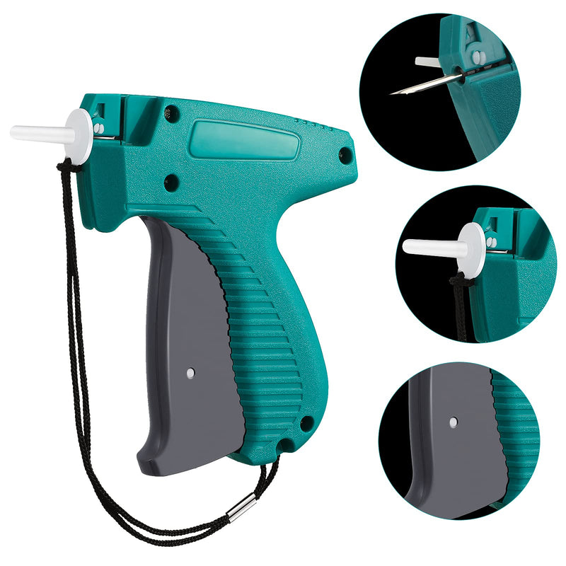 [Australia - AusPower] - 2006 Pieces Clothes Tagging Applicator Set Including 1 Piece Garment Tag Attacher with 5 Pieces Steel Needles and 2000 Pieces J Hook Plastic Fasteners for Fine Tagging Applications 